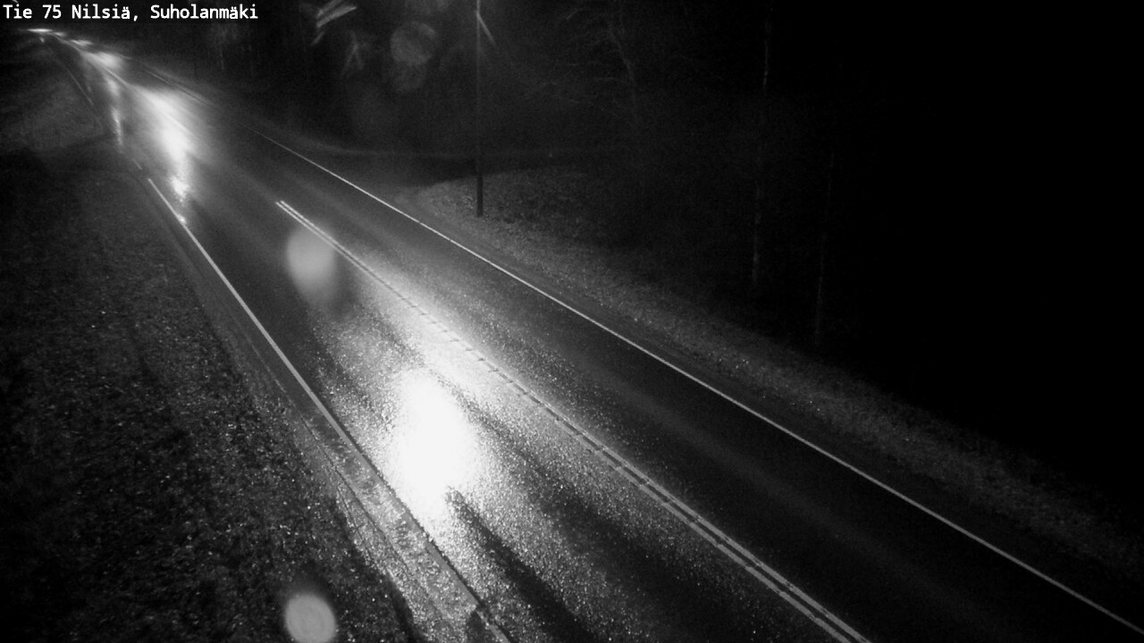 Weather Camera Image Väg 75 Nilsiä, Suholanmäki, Kuopio, Pohjois-Savo