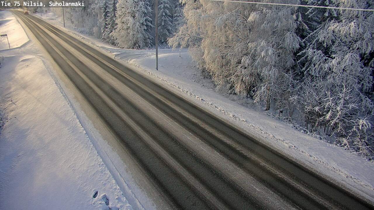 Weather Camera Image Väg 75 Nilsiä, Suholanmäki, Kuopio, Pohjois-Savo