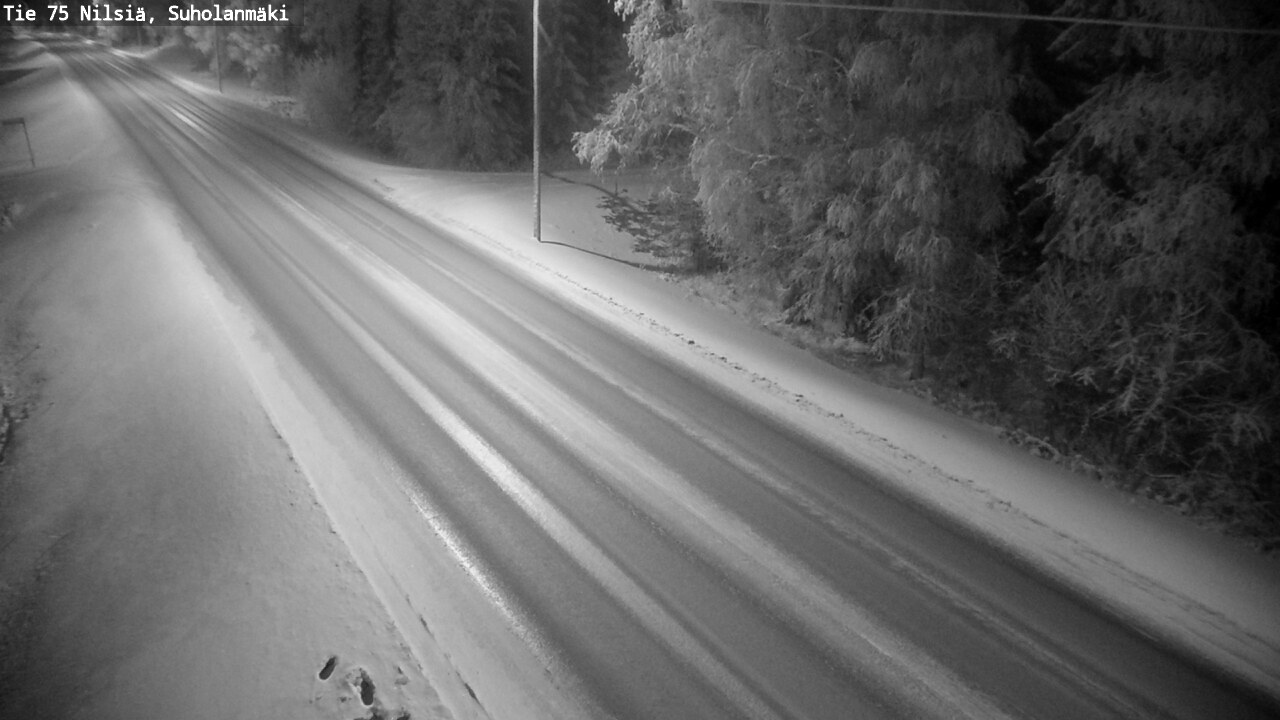 Weather Camera Image Väg 75 Nilsiä, Suholanmäki, Kuopio, Pohjois-Savo