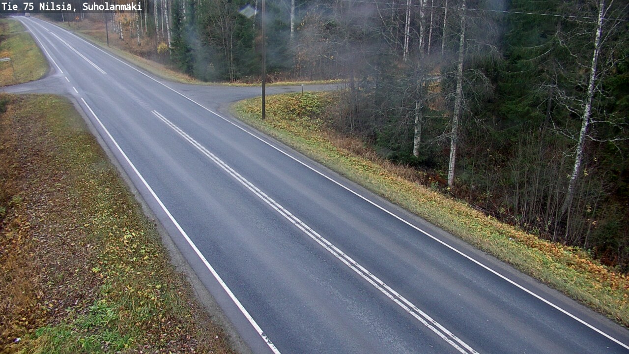 Weather Camera Image Väg 75 Nilsiä, Suholanmäki, Kuopio, Pohjois-Savo