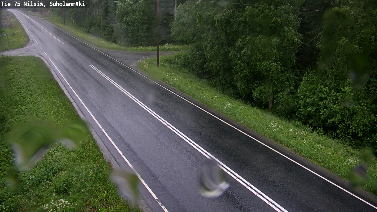 Weather Camera Image Väg 75 Nilsiä, Suholanmäki, Kuopio, Pohjois-Savo