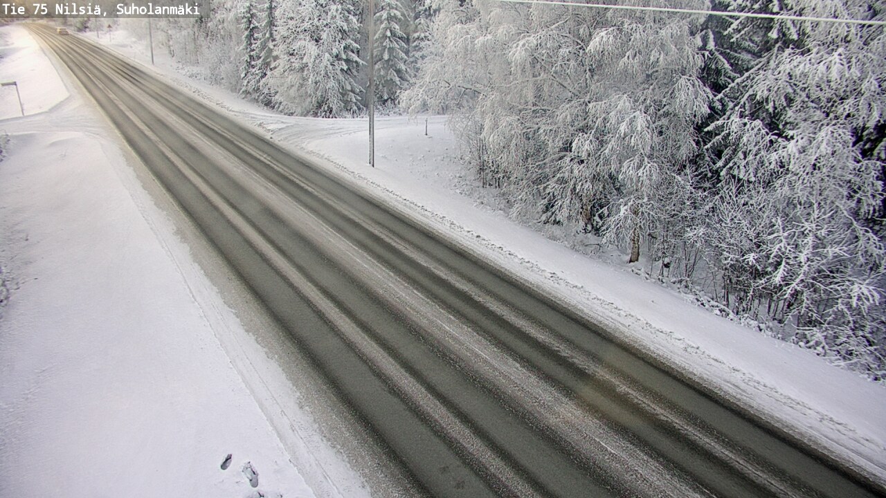 Weather Camera Image Väg 75 Nilsiä, Suholanmäki, Kuopio, Pohjois-Savo