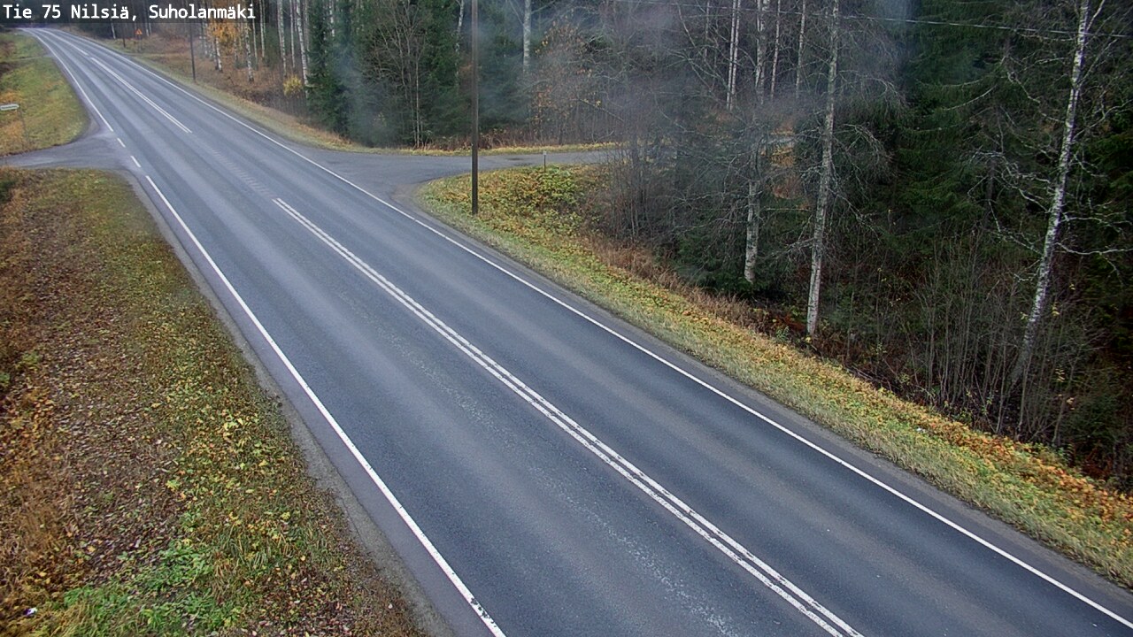 Weather Camera Image Väg 75 Nilsiä, Suholanmäki, Kuopio, Pohjois-Savo