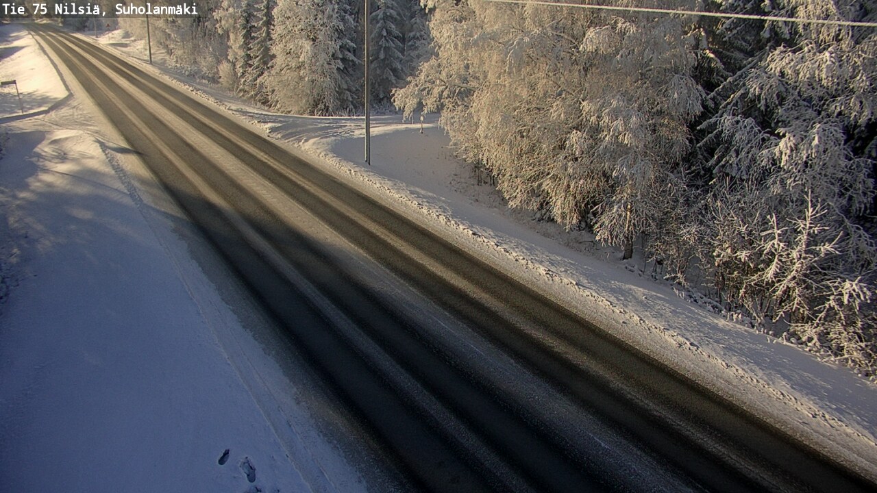 Weather Camera Image Väg 75 Nilsiä, Suholanmäki, Kuopio, Pohjois-Savo
