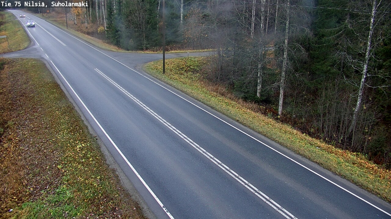Weather Camera Image Väg 75 Nilsiä, Suholanmäki, Kuopio, Pohjois-Savo