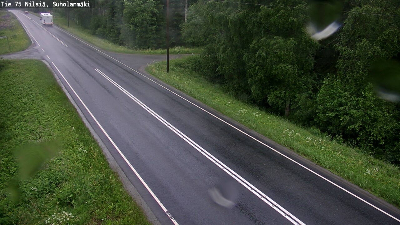 Weather Camera Image Väg 75 Nilsiä, Suholanmäki, Kuopio, Pohjois-Savo