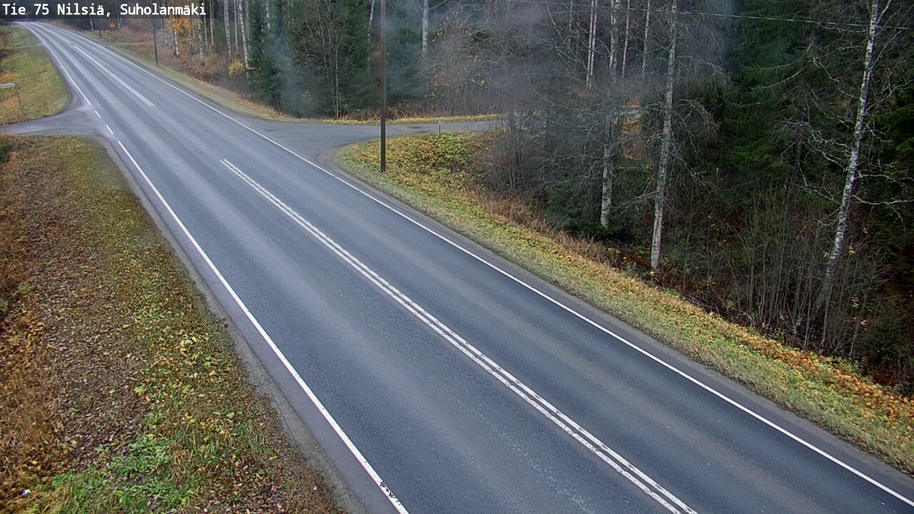 Weather Camera Image Väg 75 Nilsiä, Suholanmäki, Kuopio, Pohjois-Savo
