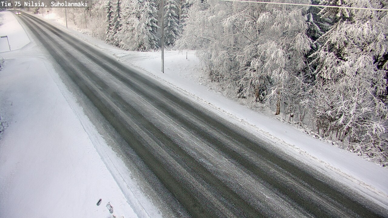 Weather Camera Image Väg 75 Nilsiä, Suholanmäki, Kuopio, Pohjois-Savo