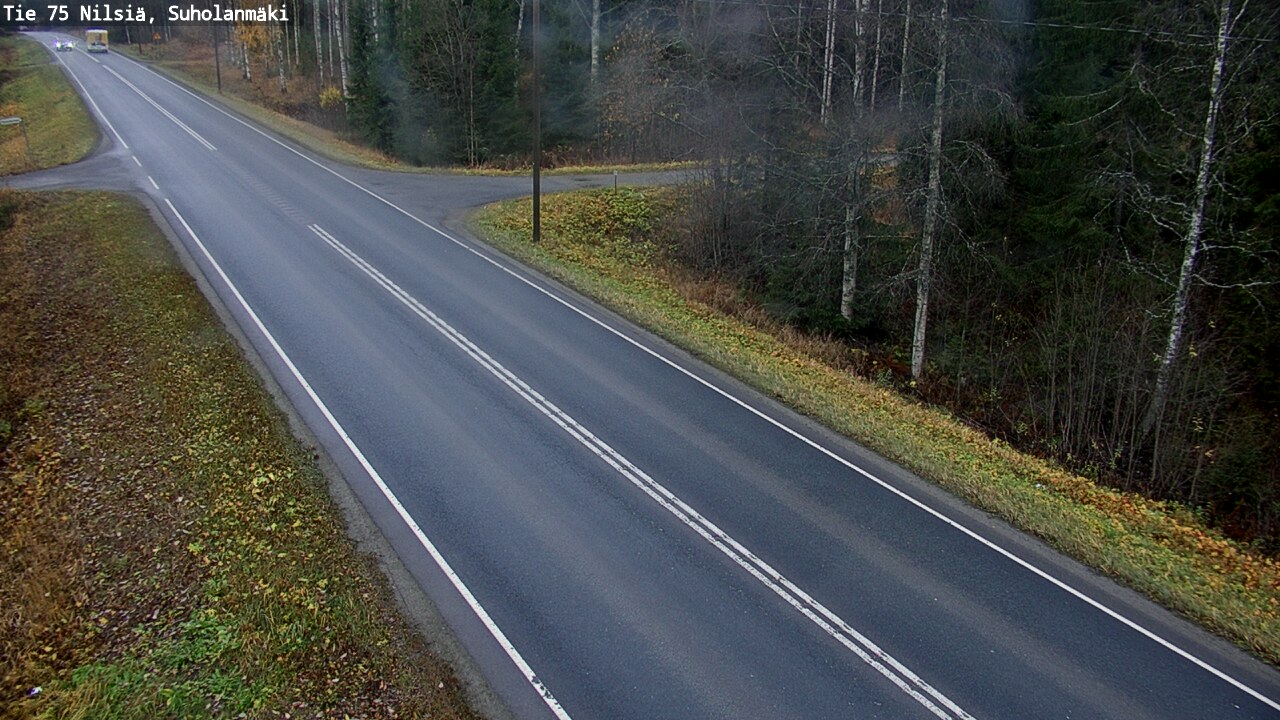 Weather Camera Image Väg 75 Nilsiä, Suholanmäki, Kuopio, Pohjois-Savo