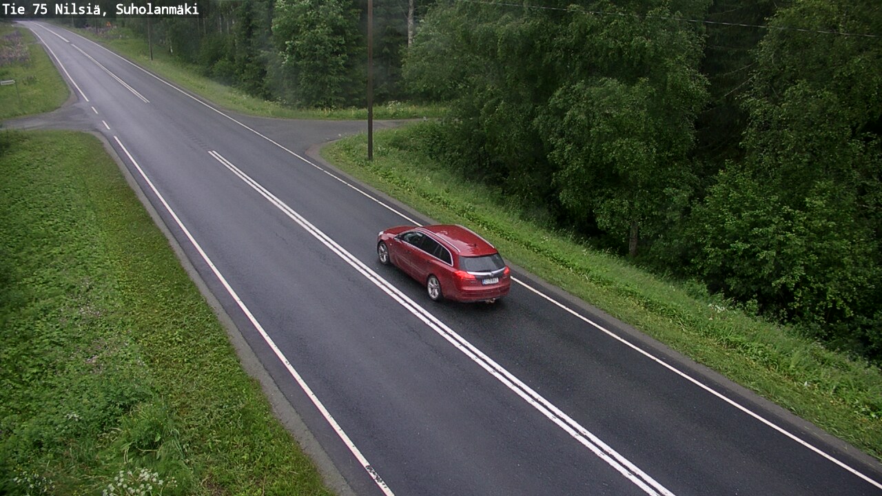 Weather Camera Image Väg 75 Nilsiä, Suholanmäki, Kuopio, Pohjois-Savo