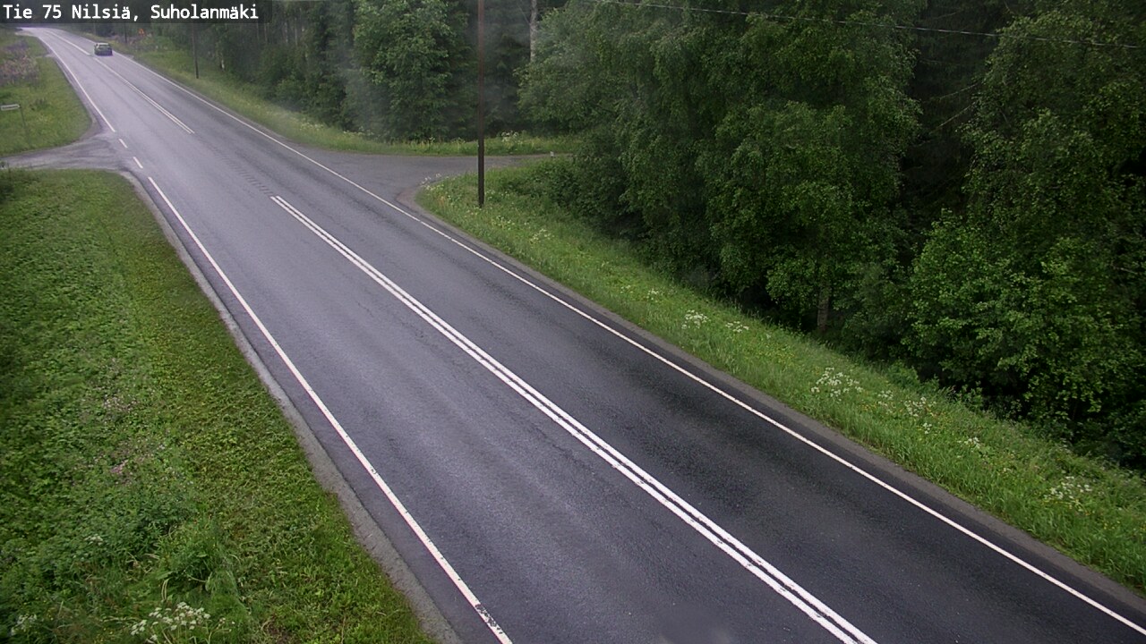 Weather Camera Image Väg 75 Nilsiä, Suholanmäki, Kuopio, Pohjois-Savo