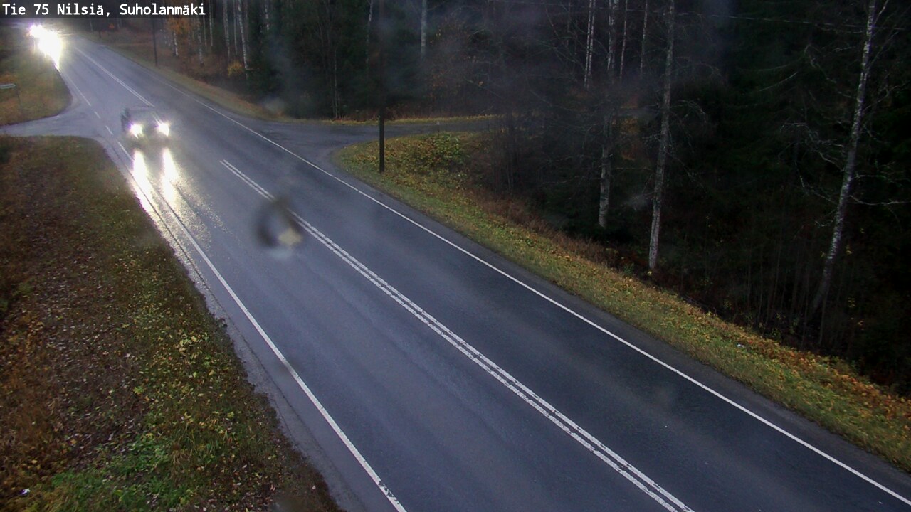 Weather Camera Image Väg 75 Nilsiä, Suholanmäki, Kuopio, Pohjois-Savo