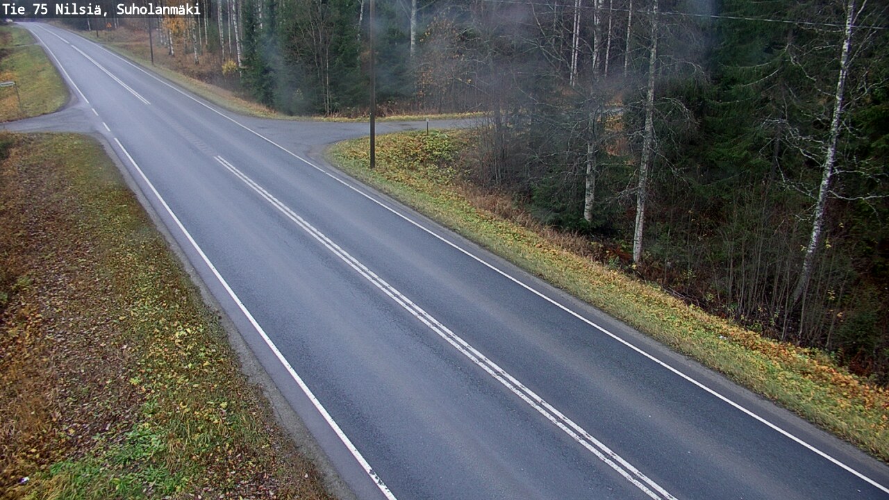 Weather Camera Image Väg 75 Nilsiä, Suholanmäki, Kuopio, Pohjois-Savo