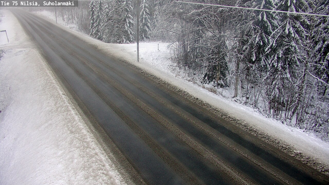 Weather Camera Image Road 75 Nilsiä, Suholanmäki, Kuopio, Pohjois-Savo