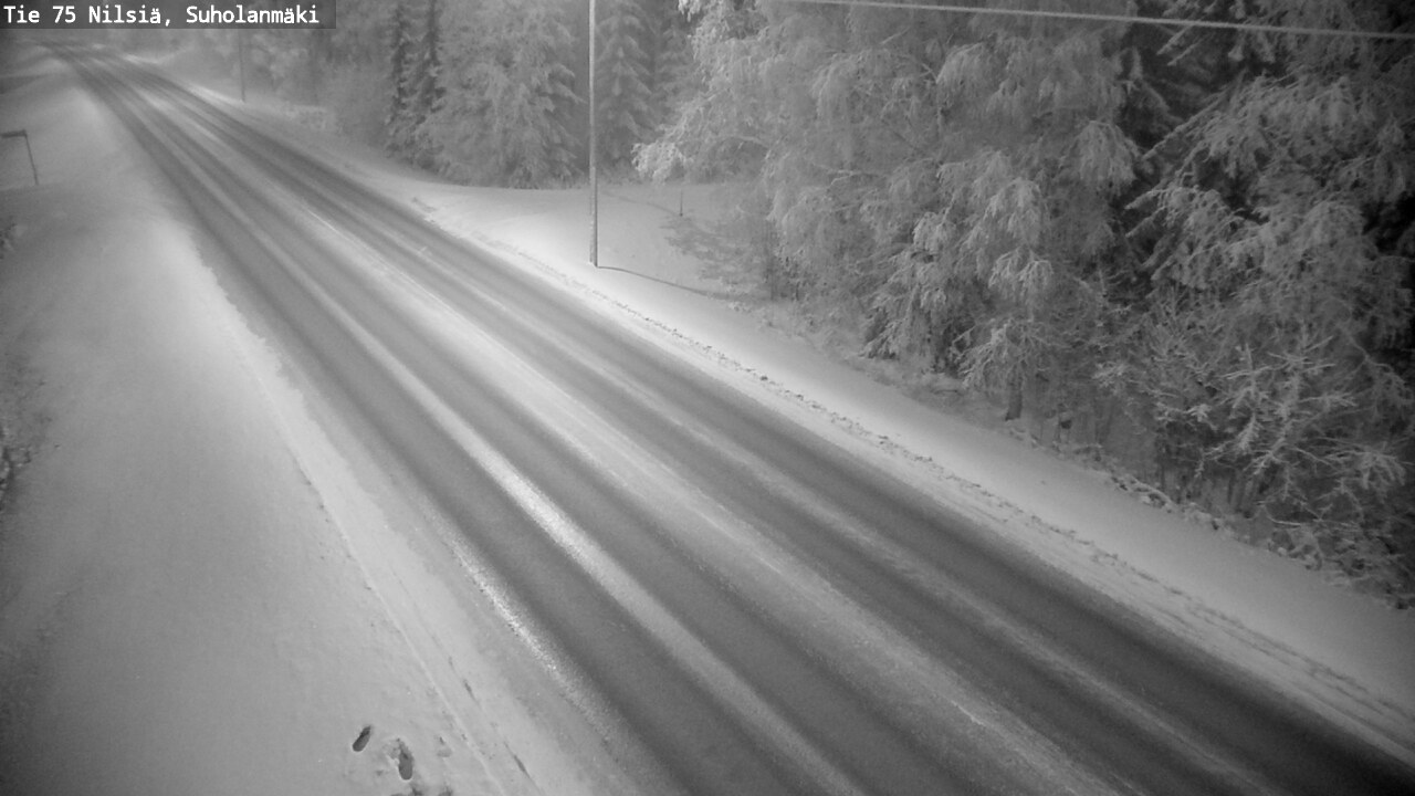Weather Camera Image Väg 75 Nilsiä, Suholanmäki, Kuopio, Pohjois-Savo