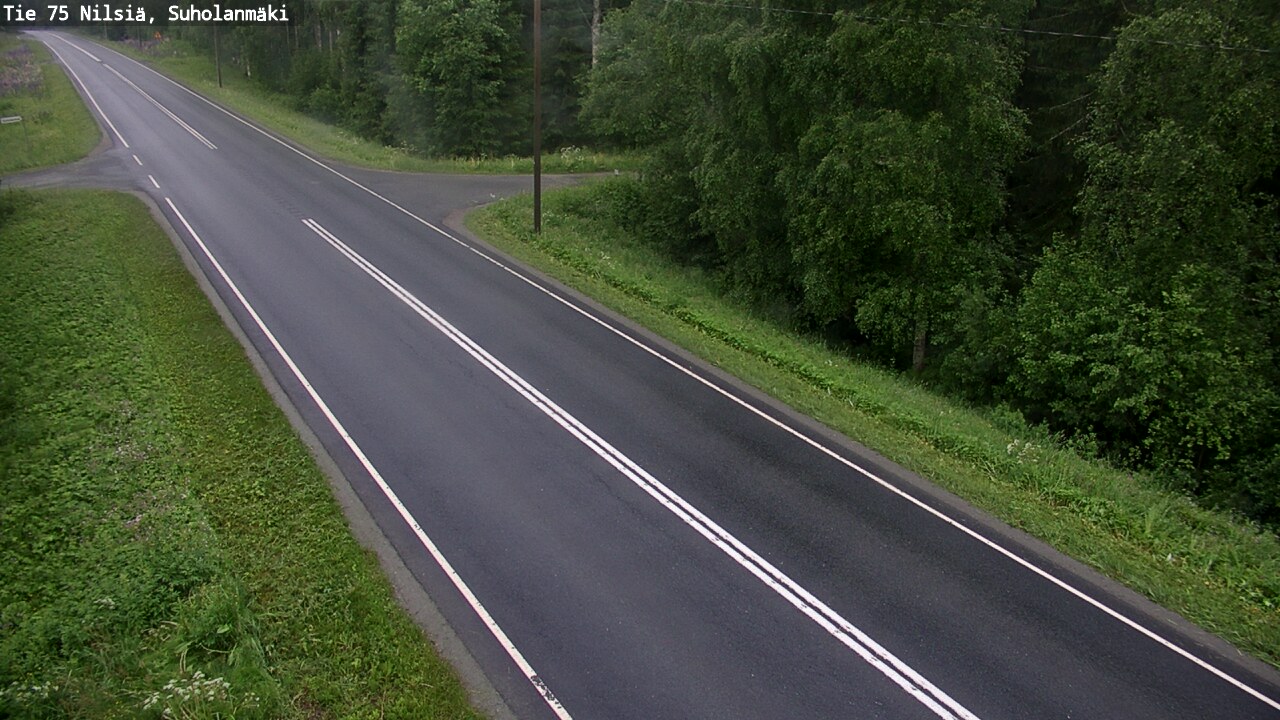 Weather Camera Image Väg 75 Nilsiä, Suholanmäki, Kuopio, Pohjois-Savo