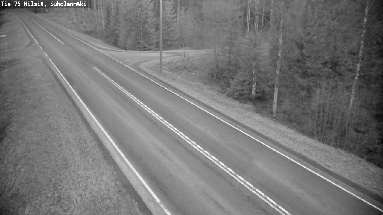 Weather Camera Image Väg 75 Nilsiä, Suholanmäki, Kuopio, Pohjois-Savo