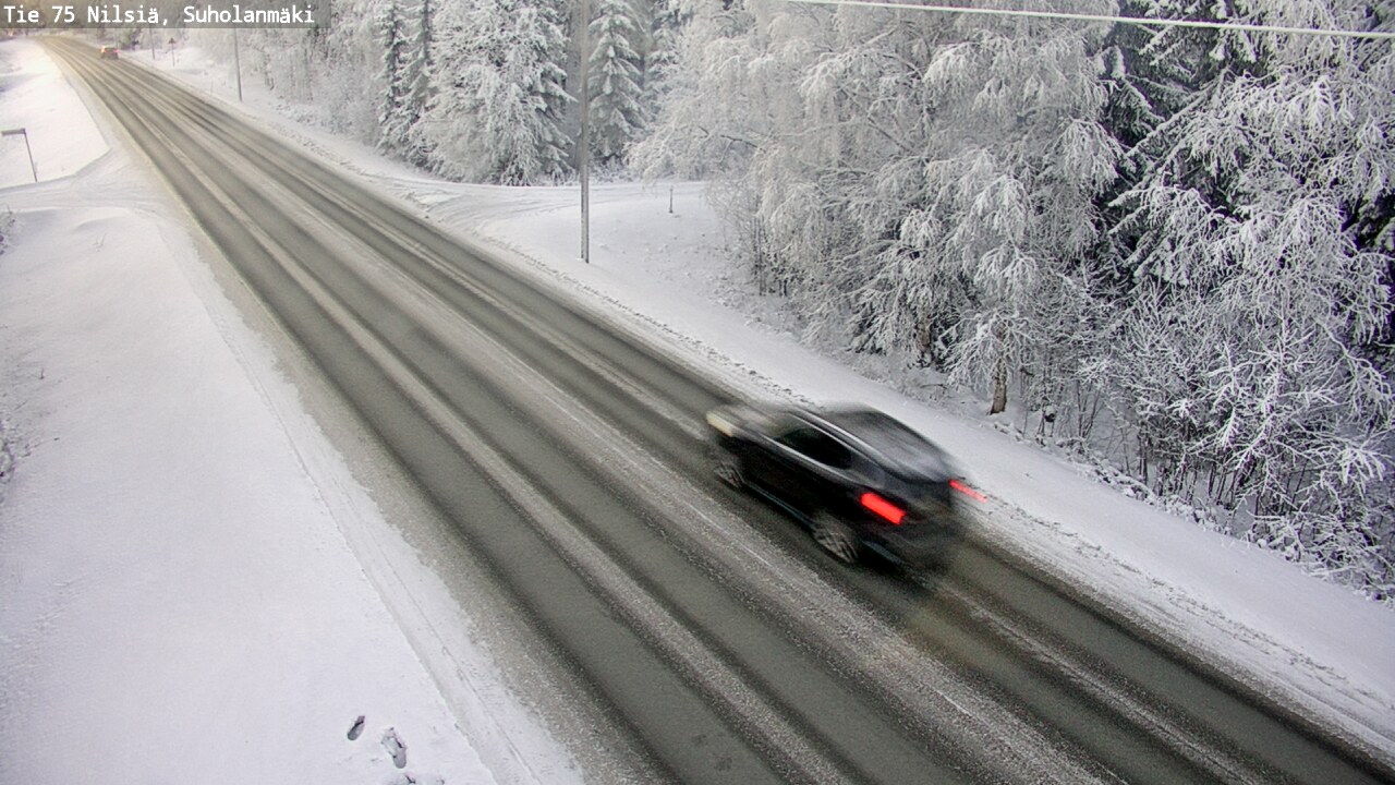 Weather Camera Image Väg 75 Nilsiä, Suholanmäki, Kuopio, Pohjois-Savo