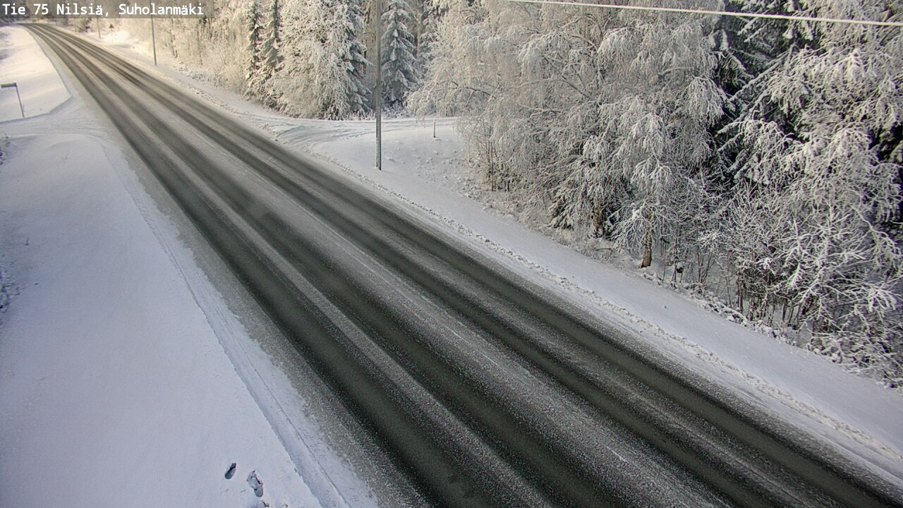 Weather Camera Image Väg 75 Nilsiä, Suholanmäki, Kuopio, Pohjois-Savo