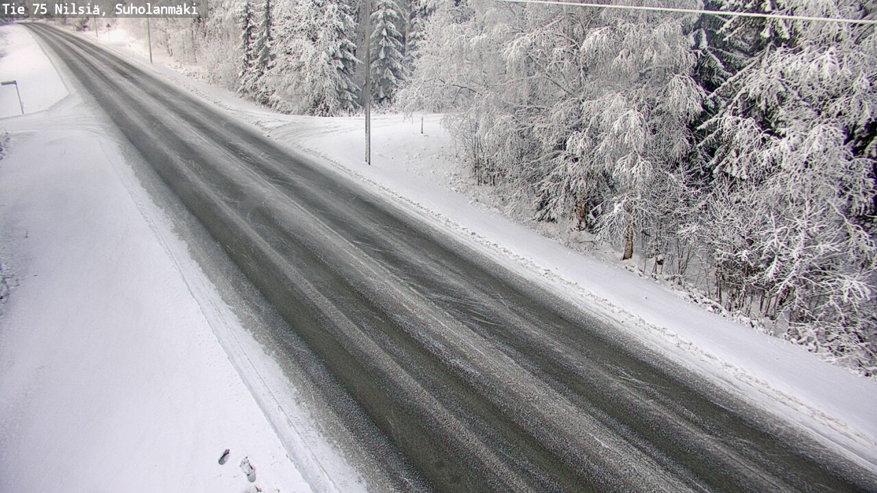 Weather Camera Image Väg 75 Nilsiä, Suholanmäki, Kuopio, Pohjois-Savo