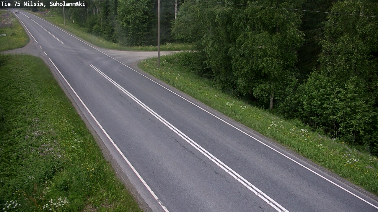 Weather Camera Image Road 75 Nilsiä, Suholanmäki, Kuopio, Pohjois-Savo