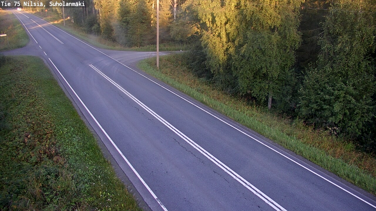 Weather Camera Image Road 75 Nilsiä, Suholanmäki, Kuopio, Pohjois-Savo