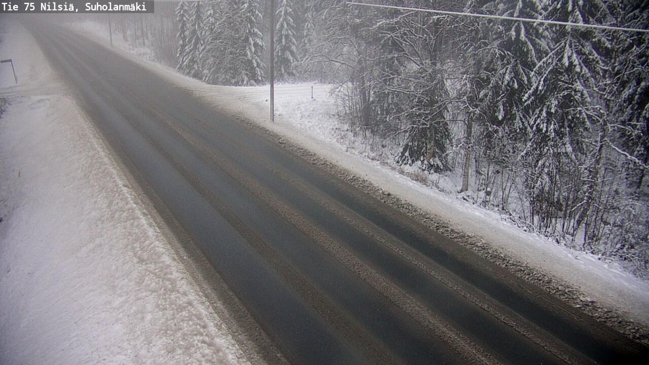 Weather Camera Image Road 75 Nilsiä, Suholanmäki, Kuopio, Pohjois-Savo