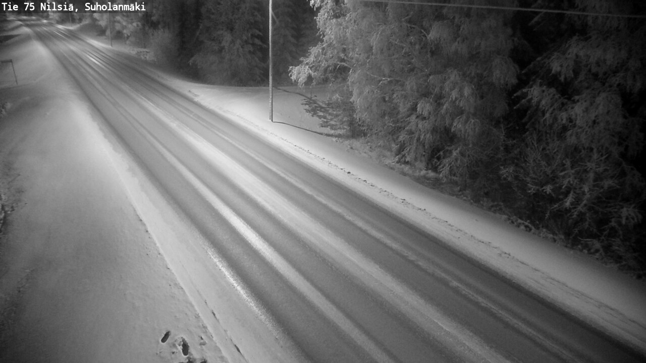 Weather Camera Image Väg 75 Nilsiä, Suholanmäki, Kuopio, Pohjois-Savo