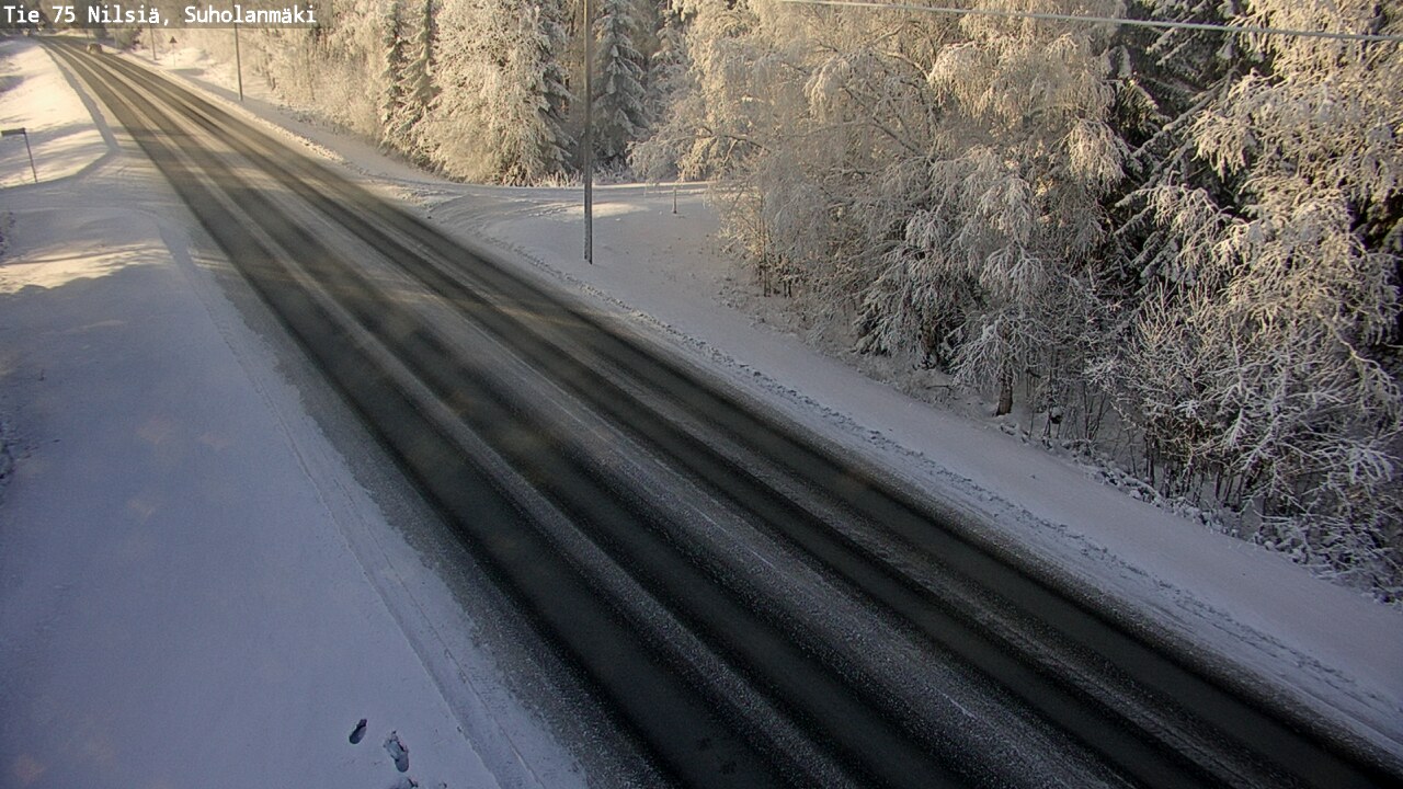 Weather Camera Image Väg 75 Nilsiä, Suholanmäki, Kuopio, Pohjois-Savo