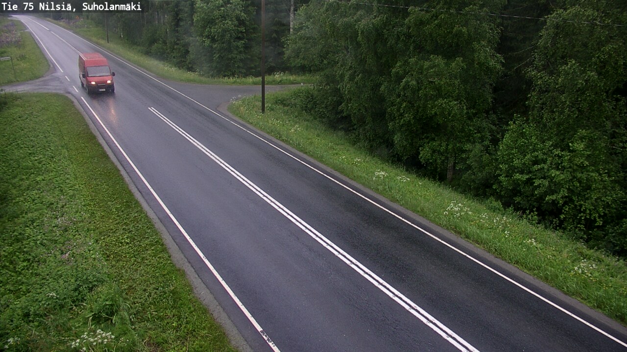 Weather Camera Image Väg 75 Nilsiä, Suholanmäki, Kuopio, Pohjois-Savo