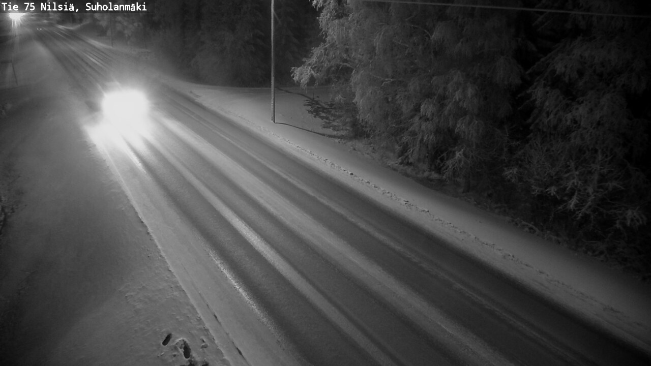 Weather Camera Image Väg 75 Nilsiä, Suholanmäki, Kuopio, Pohjois-Savo