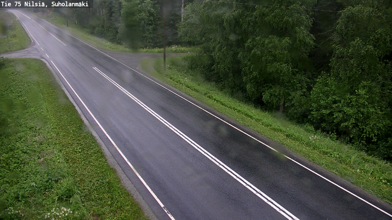 Weather Camera Image Väg 75 Nilsiä, Suholanmäki, Kuopio, Pohjois-Savo