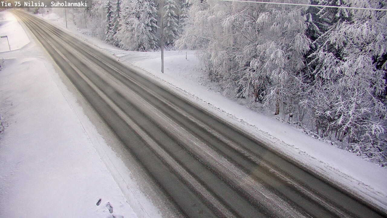 Weather Camera Image Väg 75 Nilsiä, Suholanmäki, Kuopio, Pohjois-Savo