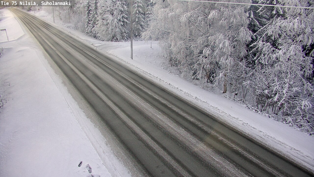 Weather Camera Image Väg 75 Nilsiä, Suholanmäki, Kuopio, Pohjois-Savo