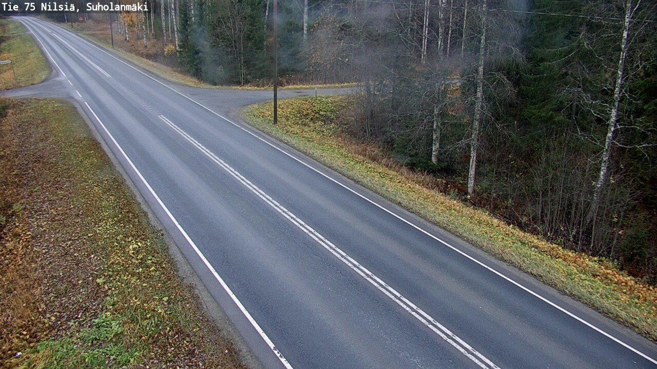 Weather Camera Image Väg 75 Nilsiä, Suholanmäki, Kuopio, Pohjois-Savo