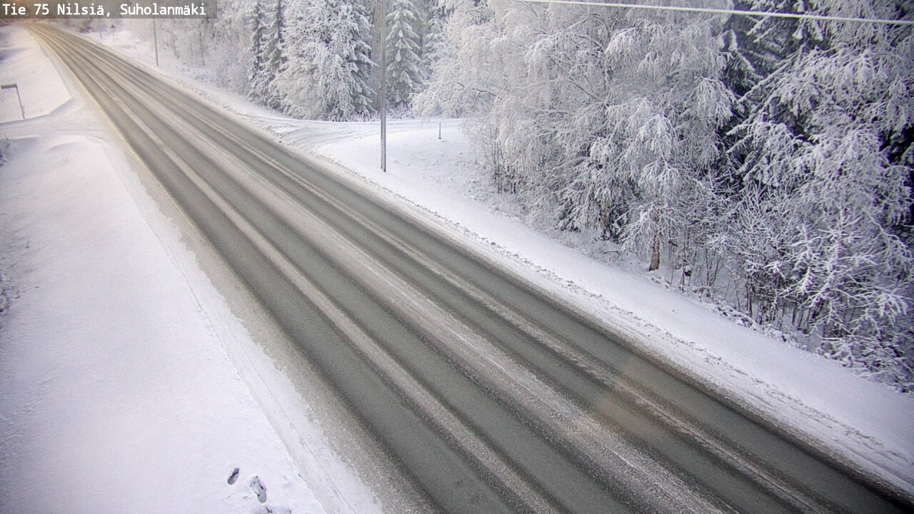 Weather Camera Image Väg 75 Nilsiä, Suholanmäki, Kuopio, Pohjois-Savo