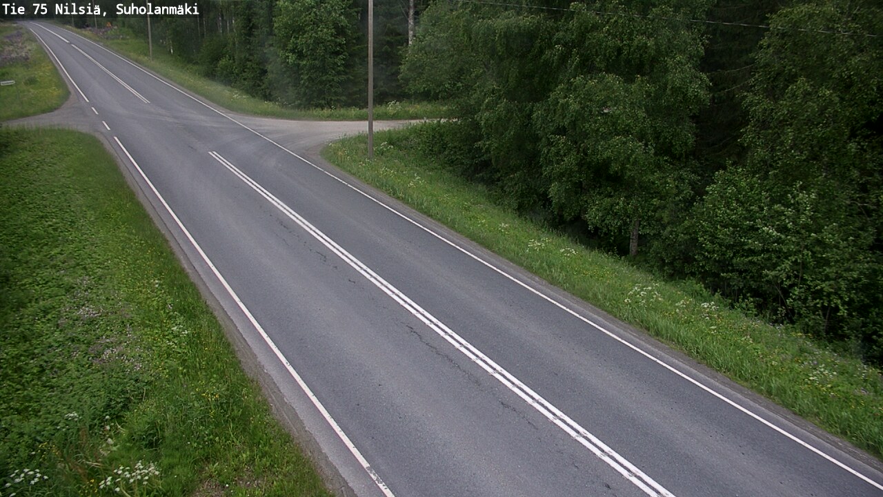 Weather Camera Image Road 75 Nilsiä, Suholanmäki, Kuopio, Pohjois-Savo