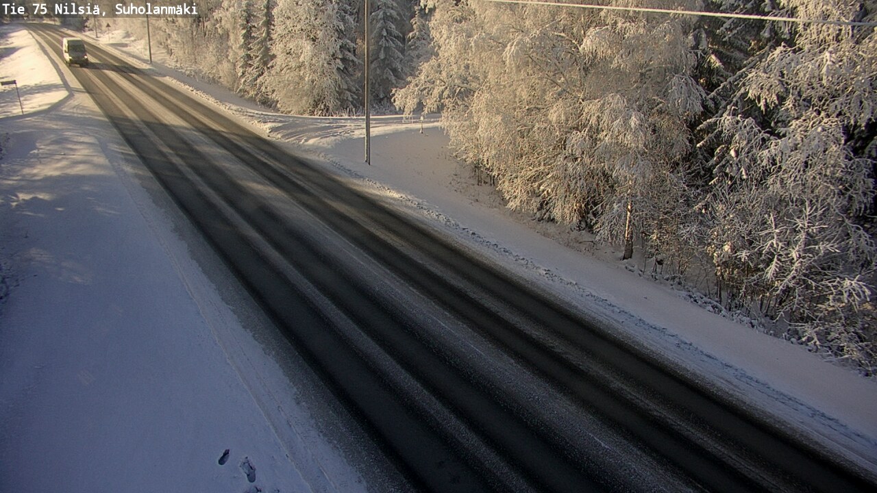 Weather Camera Image Väg 75 Nilsiä, Suholanmäki, Kuopio, Pohjois-Savo