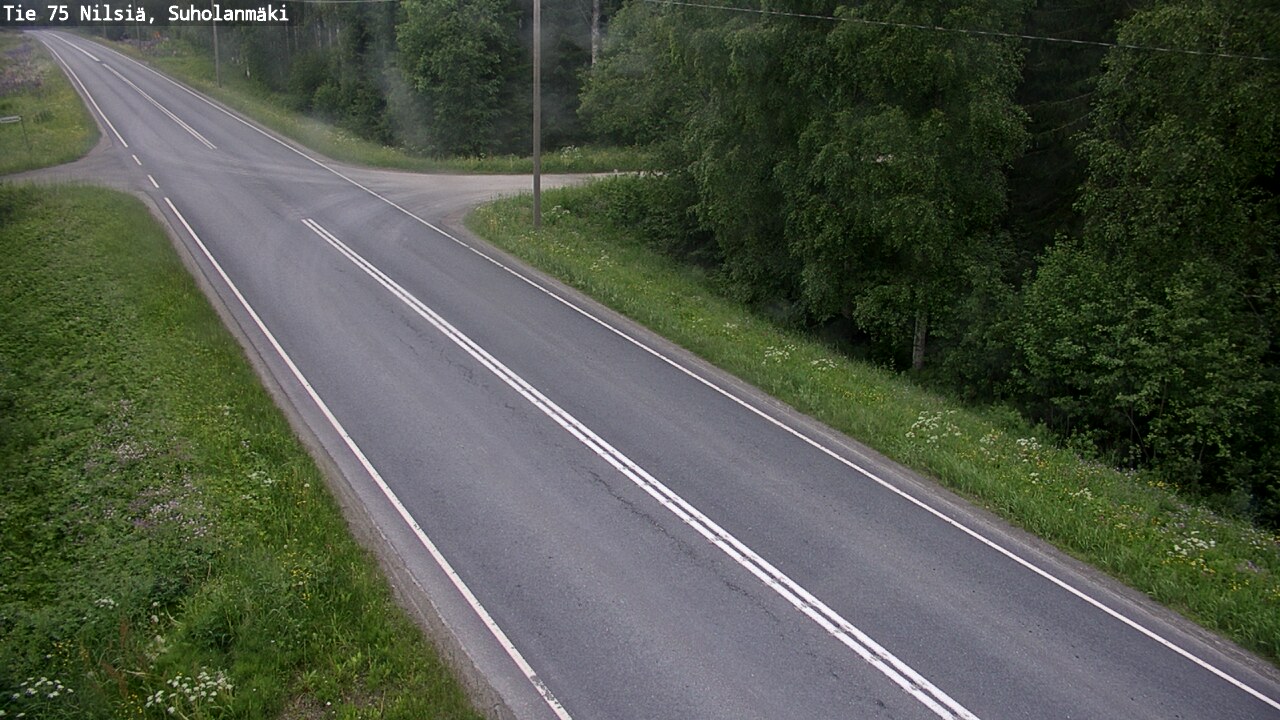 Weather Camera Image Road 75 Nilsiä, Suholanmäki, Kuopio, Pohjois-Savo