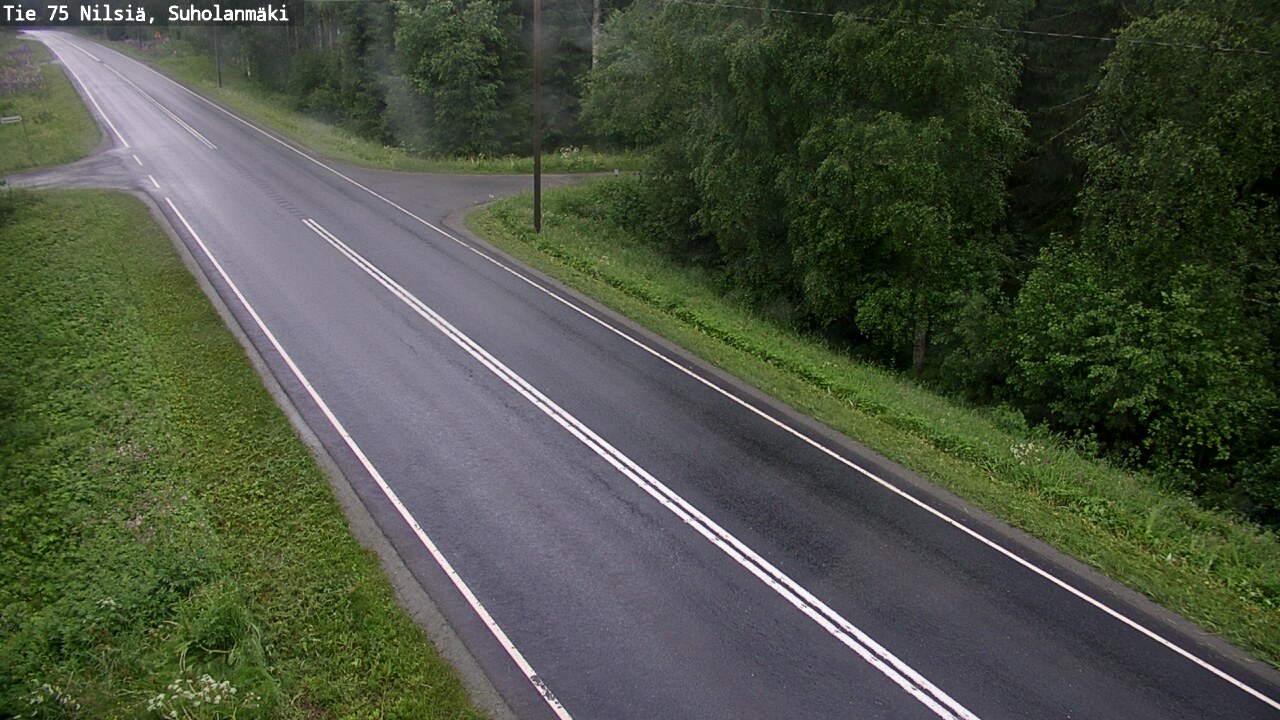 Weather Camera Image Väg 75 Nilsiä, Suholanmäki, Kuopio, Pohjois-Savo