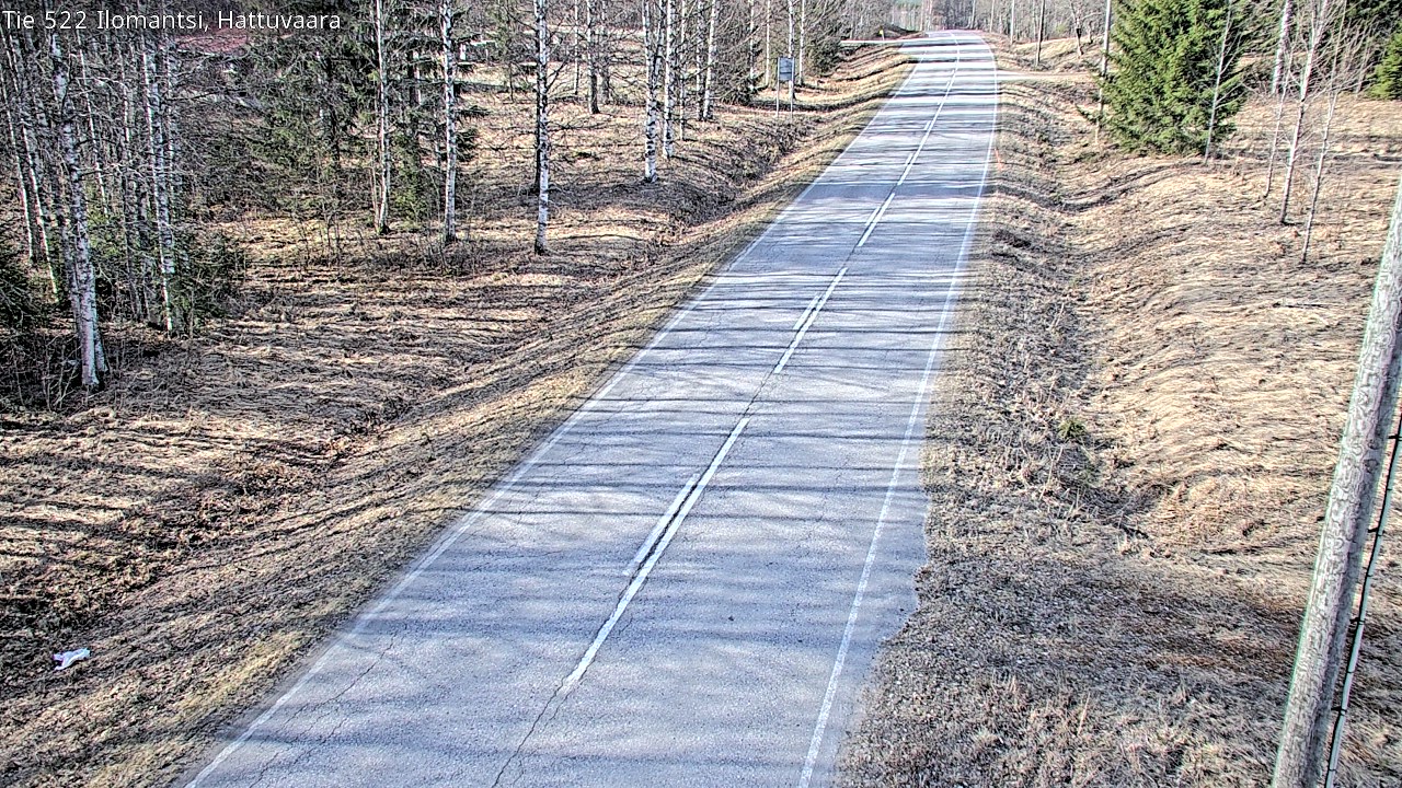 Weather Camera Image Road 522 Ilomantsi, Hattuvaara, Ilomantsi, Pohjois-Karjala