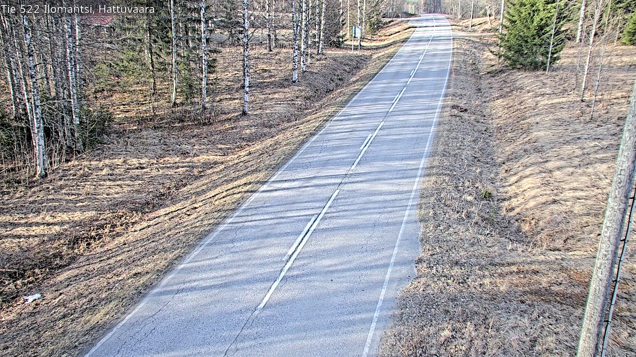 Weather Camera Image Road 522 Ilomantsi, Hattuvaara, Ilomantsi, Pohjois-Karjala