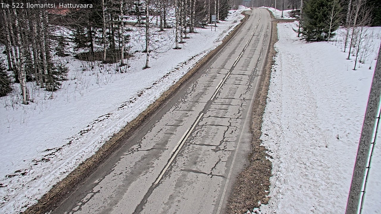 Weather Camera Image Road 522 Ilomantsi, Hattuvaara, Ilomantsi, Pohjois-Karjala