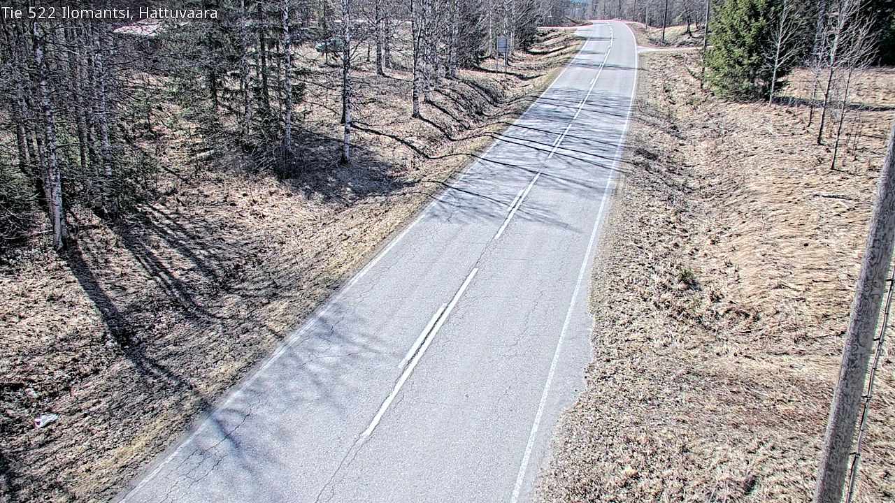 Weather Camera Image Road 522 Ilomantsi, Hattuvaara, Ilomantsi, Pohjois-Karjala
