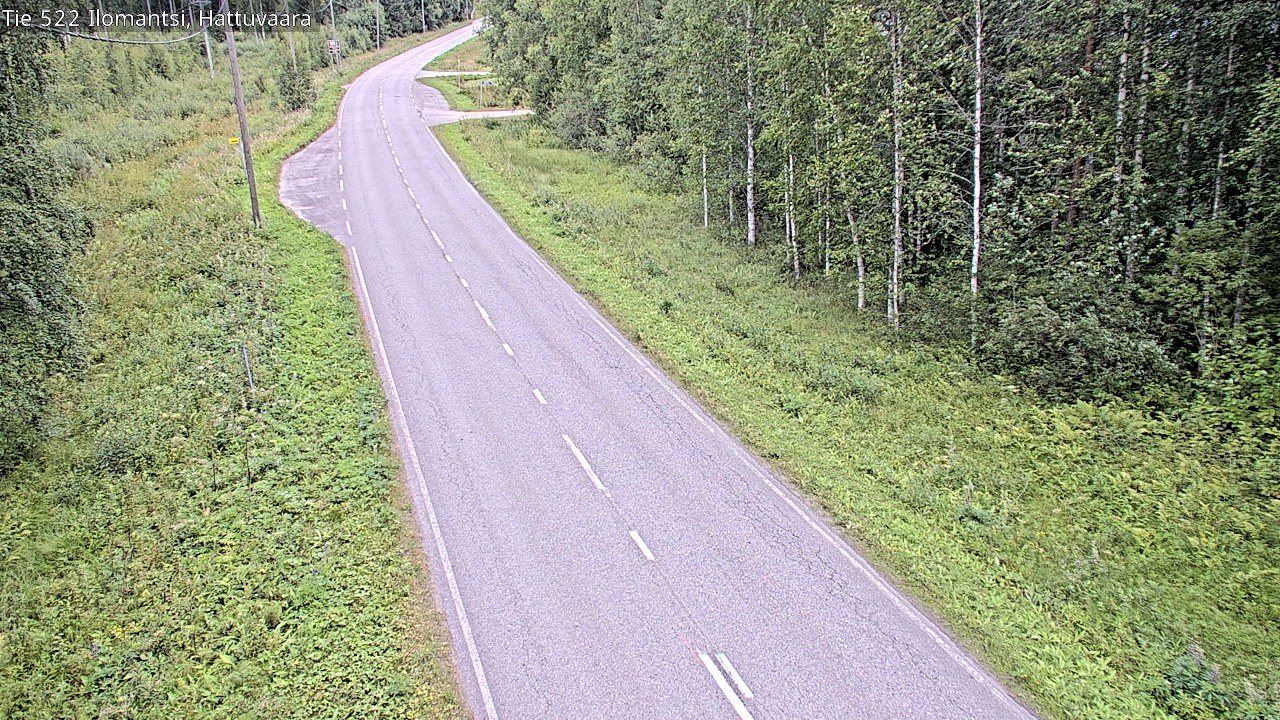 Weather Camera Image Road 522 Ilomantsi, Hattuvaara, Ilomantsi, Pohjois-Karjala