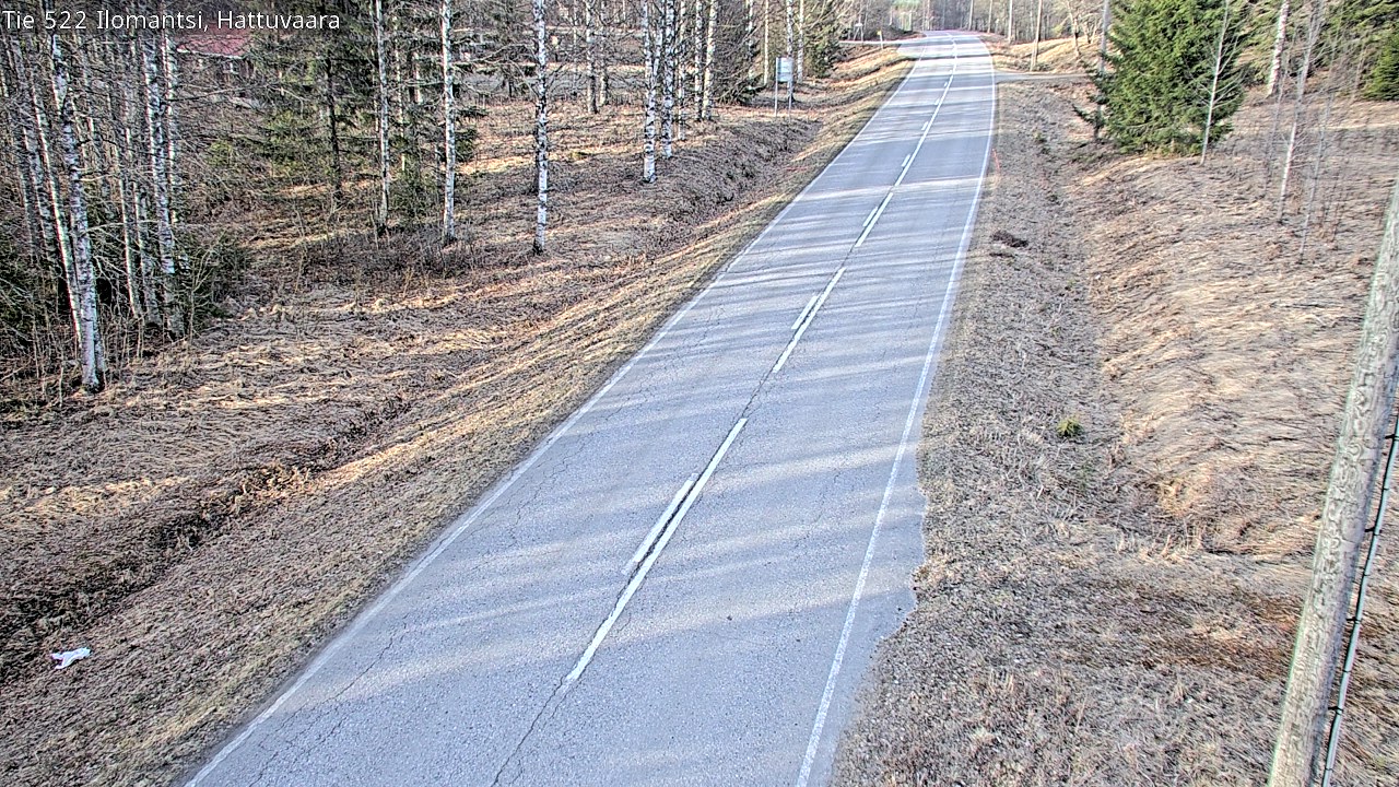 Weather Camera Image Road 522 Ilomantsi, Hattuvaara, Ilomantsi, Pohjois-Karjala