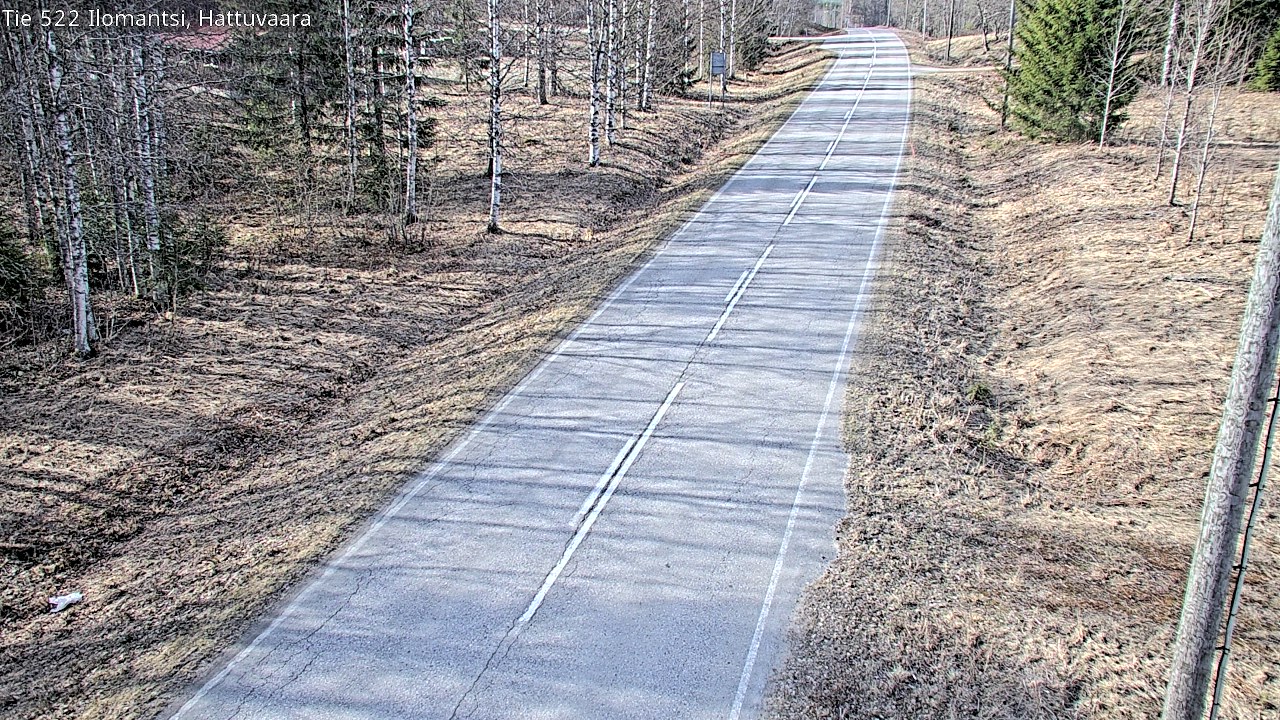 Weather Camera Image Road 522 Ilomantsi, Hattuvaara, Ilomantsi, Pohjois-Karjala
