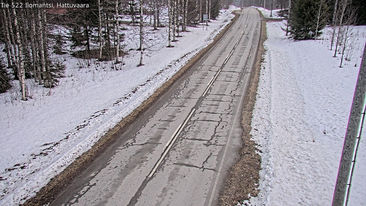 Weather Camera Image Road 522 Ilomantsi, Hattuvaara, Ilomantsi, Pohjois-Karjala