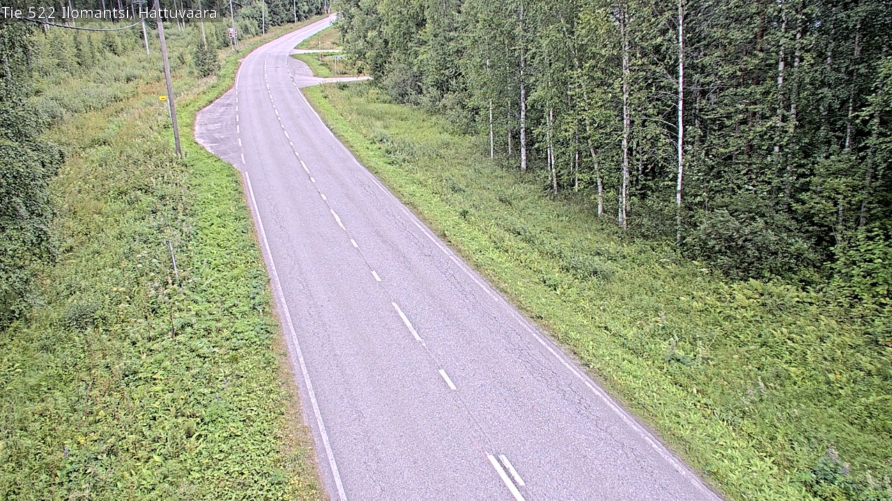 Weather Camera Image Road 522 Ilomantsi, Hattuvaara, Ilomantsi, Pohjois-Karjala