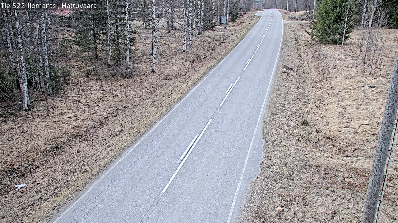 Weather Camera Image Road 522 Ilomantsi, Hattuvaara, Ilomantsi, Pohjois-Karjala